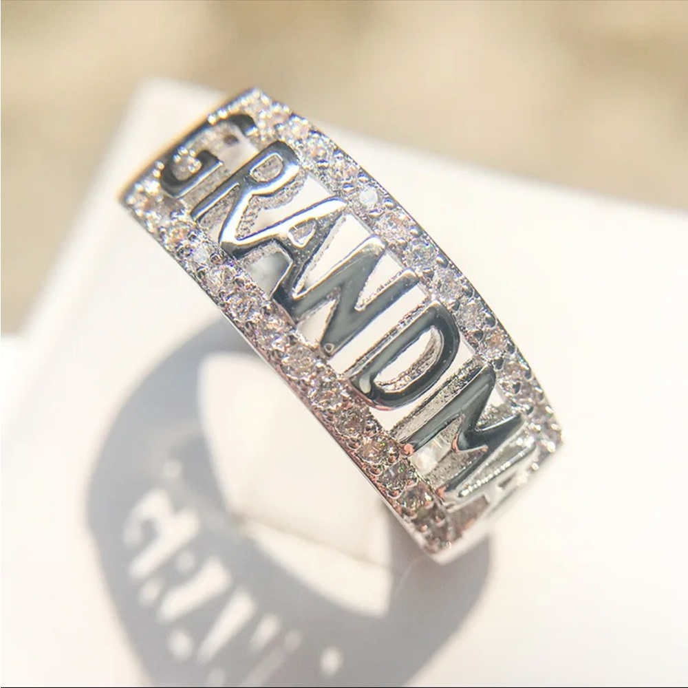 New Women’s 925 Silver Beautiful Grandma Ring - Picture 3 of 6